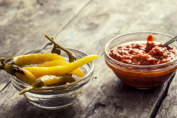 Chutney i chilli — Zdjęcie stockowe