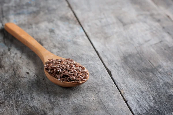 Brown flax seeds — Stock Photo, Image