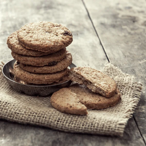 Soubory cookie na stole — Stock fotografie