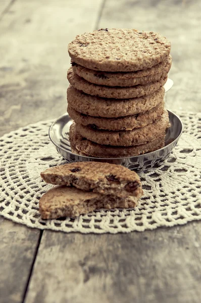 Soubory cookie na stole — Stock fotografie