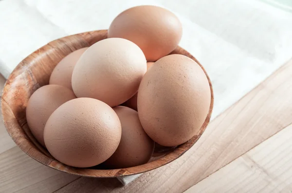 Čerstvé bio vejce — Stock fotografie