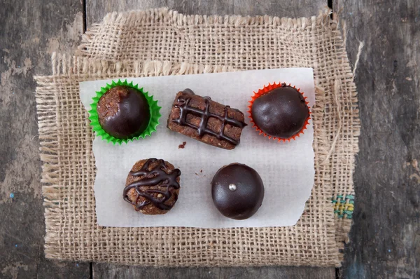 Hausgemachte Schokoladenbrownies — Stockfoto