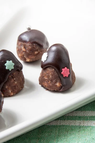 Hausgemachte Schokoladenbonbons — Stockfoto