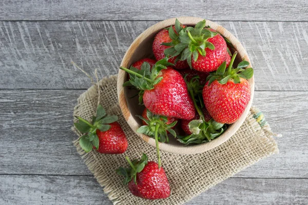 Strawberries in a Bowl — Stock Photo, Image