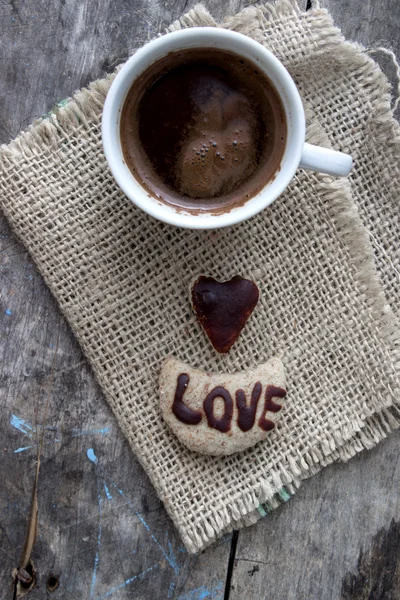 Kaffee mit Liebe — Stockfoto