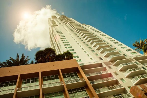 Wolkenkratzer in der Innenstadt von Miami, Florida — Stockfoto