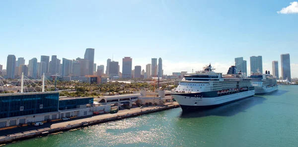 Porto de Miami, Flórida — Fotografia de Stock