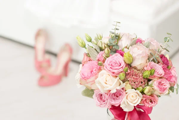 Bright luxury wedding flowers background — Stock Photo, Image