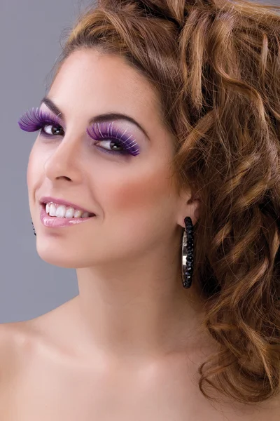 Mooie vrouw portret make-up — Stockfoto