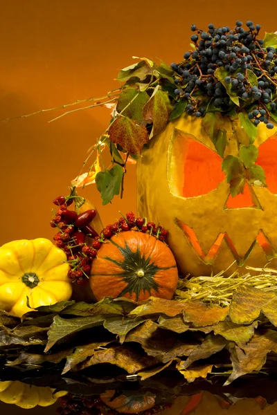 Scary  halloween pumpkins — Stock Photo, Image