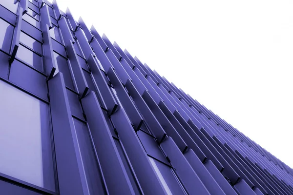 Abstracte architectonische achtergrond. Violet gebouw structuur achtergrond. — Stockfoto