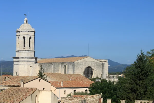 Girona katedral Kulesi — Stok fotoğraf