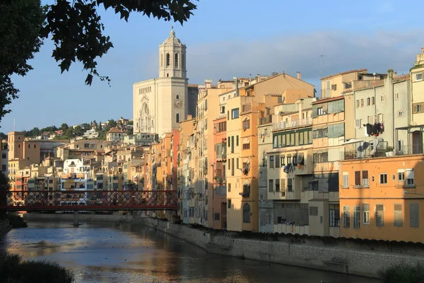 Vista sul fiume di Girona — Foto Stock
