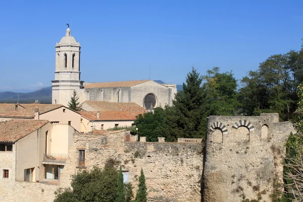 Torre da Catedral em Girona — Fotografia de Stock