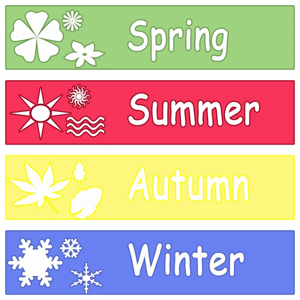 dört mevsimi gösteren resim
