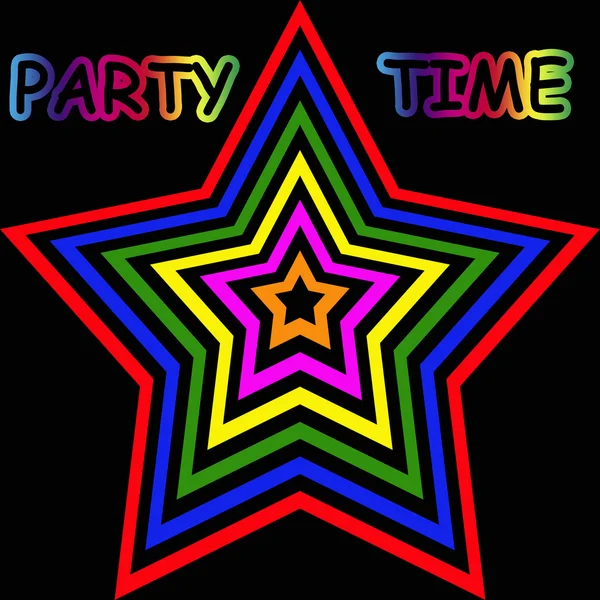 파티 시간 카드 — 스톡 사진