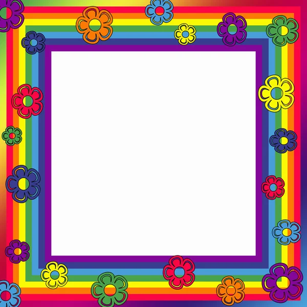 Rainbow frame — Stock Photo, Image