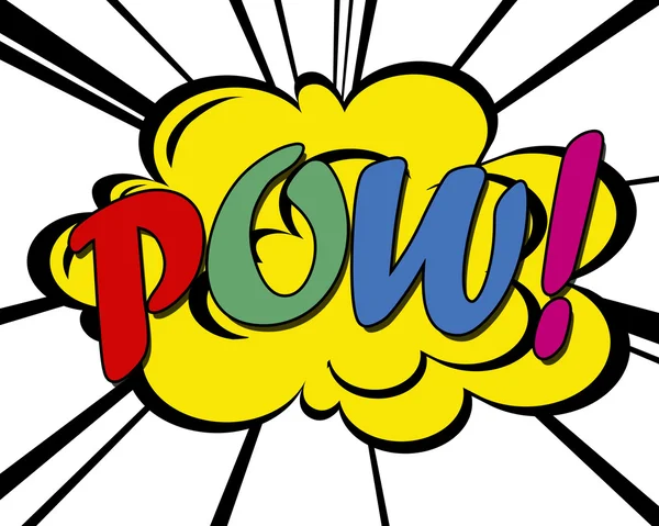 Pow colorido ! — Fotografia de Stock