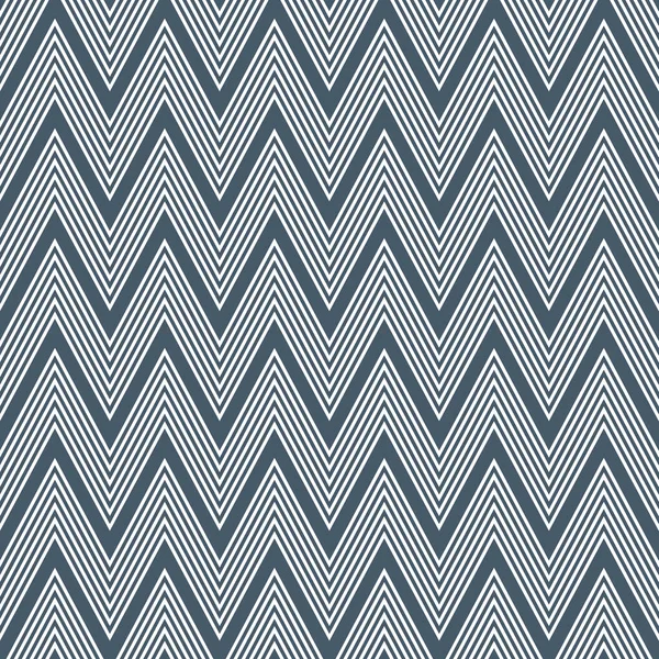 Patrón Sin Costuras Azul Marino Blanco Patrón Zigzag Con Decoración —  Fotos de Stock