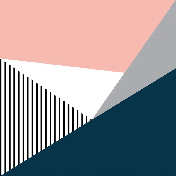 Illustration Géométrique Colorée Dans Style Scandinave Avec Des Couleurs Grises — Photo