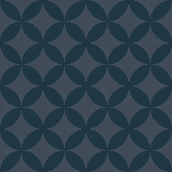 Απρόσκοπτη Αφηρημένη Γεωμετρική Μοτίβο Στρογγυλά Σχήματα Σκούρο Μπλε Grunge Φόντο — Φωτογραφία Αρχείου
