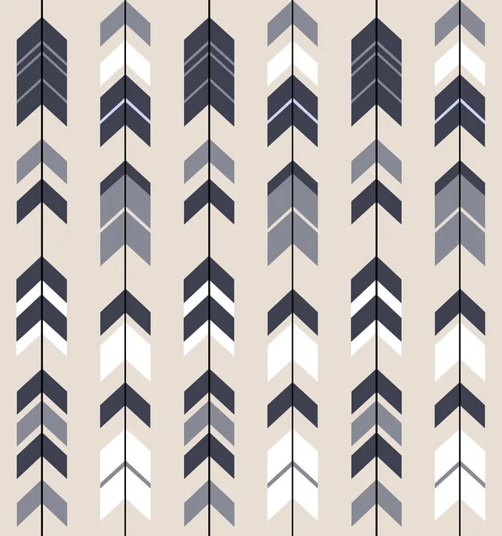 Native Ethnic Seamless Pattern Colorful Aztec Arrows Grey Background — Stock Photo, Image