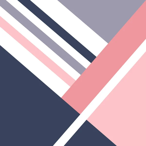 Красочная Геометрическая Иллюстрация Скандинавском Стиле Полосами Треугольниками Серых Розовых Белых — стоковое фото