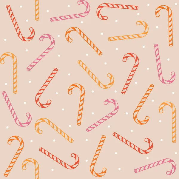 Seamless Abstract Retro Style Pattern Snow Pink Orange Red Candy — Stock Photo, Image