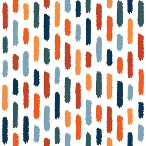 Abstract Mid Century Style Seamless Pattern Colorful Orange Red Turquoise — Stock Photo, Image