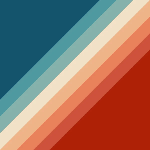 Retro Style Diagonal Geometrical Pattern Illustration Red Blue Orange Navy — Stockfoto