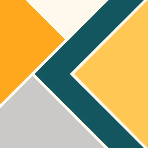 Abstract Geometric Illustration Yellow Grey Orange Triangles Navy Blue Arrow — ストック写真