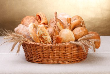 Variety of bread clipart