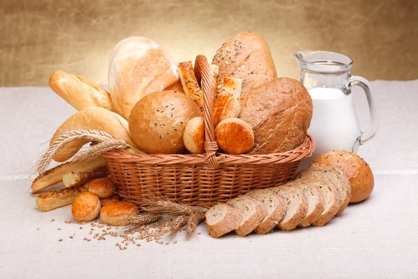 Olika bröd produkter — Stockfoto