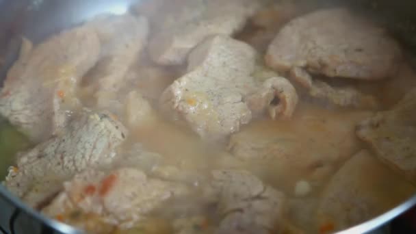肉类烹饪 — 图库视频影像