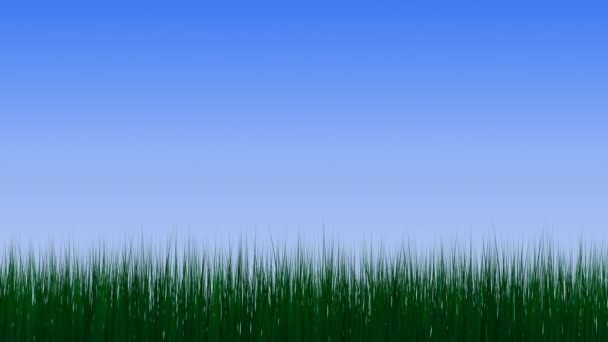 Växande gräs — Stockvideo