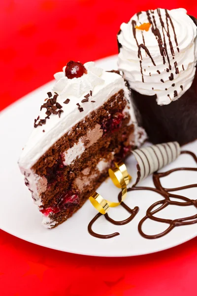 Chocolate fancy cake — Stock Photo, Image