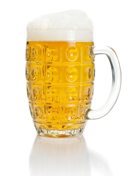 Pint of lager beer — Stock Photo, Image