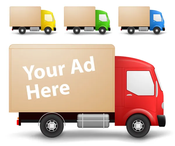 Kargo kamyon çizimi