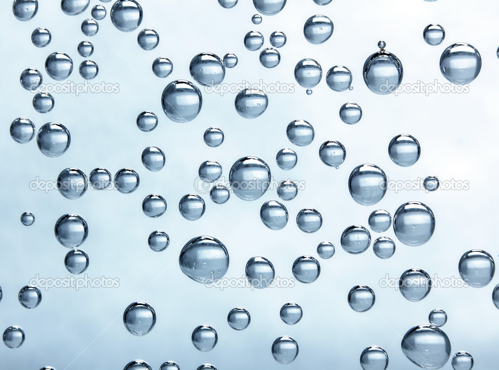 Mineral water bubbles