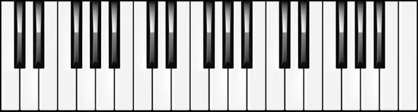 3-octaaf piano klavier illustratie — Stockvector