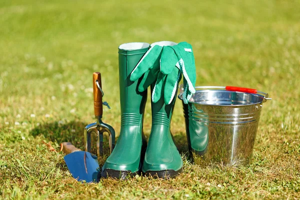 Gardening tools and equipment — Stock Photo, Image