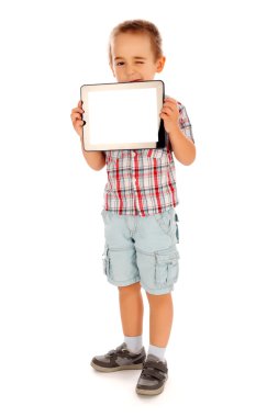 küçük boy gösteren boş tablet pc