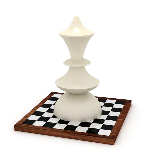 Grote koningin op schaakbord — Stockfoto