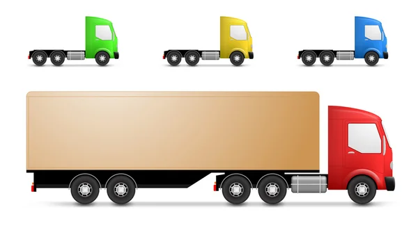 Cargo-truck illusztráció — Stock Vector