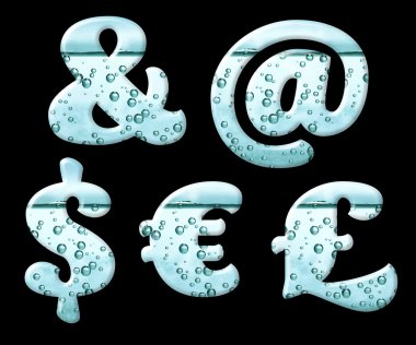 Maden suyu karakterleri siyah