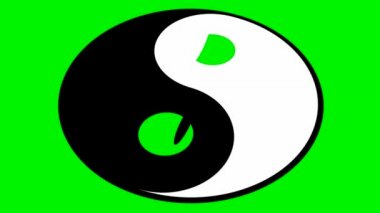 yin yang sembolü döner