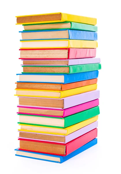 Libri accatastati colorati — Foto Stock