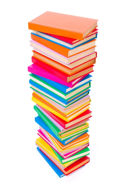 Colorful stacked books — Stock Photo, Image