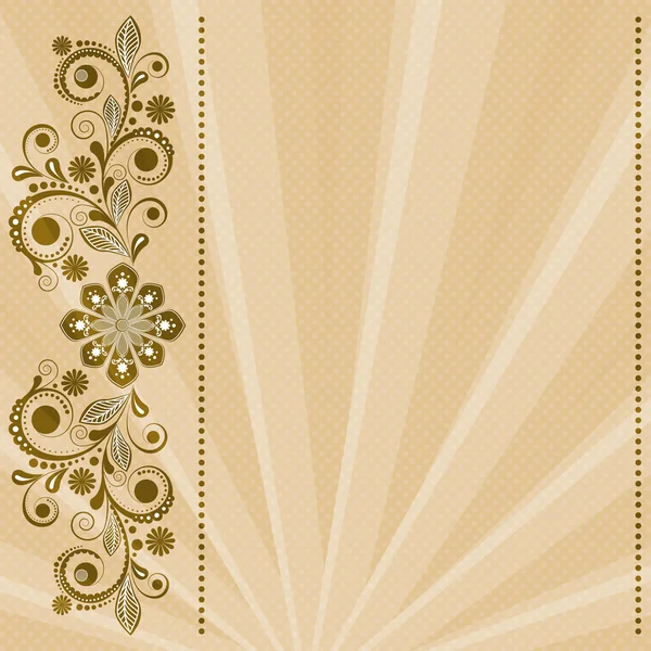 Vector vintage floral background — Stock Vector