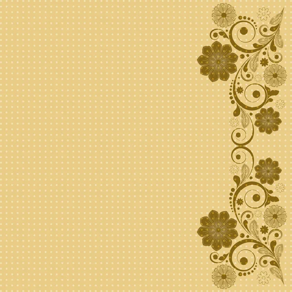 Vector vintage floral background — Stock Vector